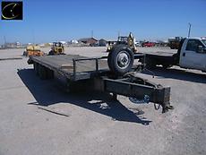 1996 ODOM 10 TON TAG ALONG TRAILER EQUIPMENT TRAILER TAG ALONG TANDEM AXLE