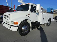 Mechanics Service Truck International 4900 Crane Double Frame Welder Generator