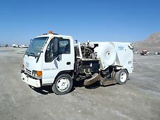Street Sweeper Truck Tymco 435 Diesel, Dual Drive Stations, Dual Gutter Brooms