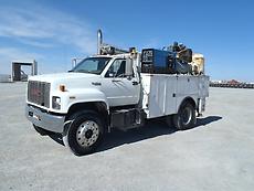 Mechanics Service Truck GMC Cat Diesel, Crane, Welder / Generator