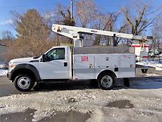 2013 FORD F450 VERSALIFT TELESCOPIC  BOOM/BUCKET SERVICE TRUCK