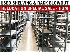 USED SHELVING AND RACKING SPECIAL