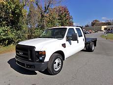 2008 FORD F-350 CREW CAB DUALLY FLATBED TRUCK