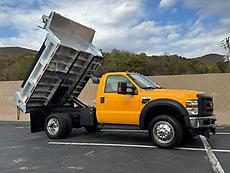 2009 FORD F550 4X4 DIESEL ALUMINUM BED DUMP TRUCK FOUR WHEEL DRIVE
