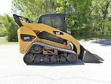2011 CATERPILLAR 287C ENCLOSED RUBBER TRACK SKID STEER LOADER