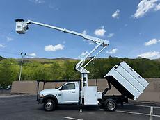 2011 DODGE RAM 5500 HD 4X4  CHIPPER DUMP BUCKET TRUCK CUMMINS 6.7 TURBO DIESEL