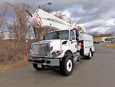 2016 INTERNATIONAL 7400 ALTEC BOOM/BUCKET SERVICE TRUCK W/ MATERIAL HANDLER